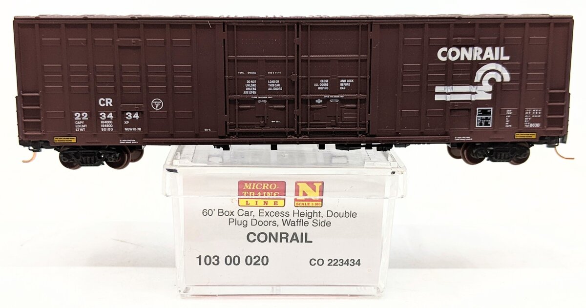 Micro-Trains 10300020 N Conrail 60' Excess Height Door Boxcar #223434