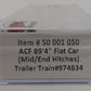 Atlas 50001050 N Scale Trailer Train 89' 4" Flat Car (Mid End Hitches) #974834