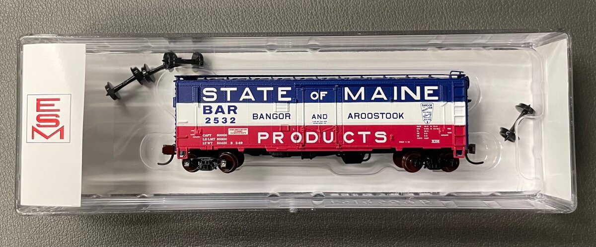 Eastern Seaboard Models 225403 N Scale BAR 40' Box Car #2532