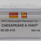 Micro-Trains 14000410 N C&O 60' Heavyweight RPO Passenger Car #109