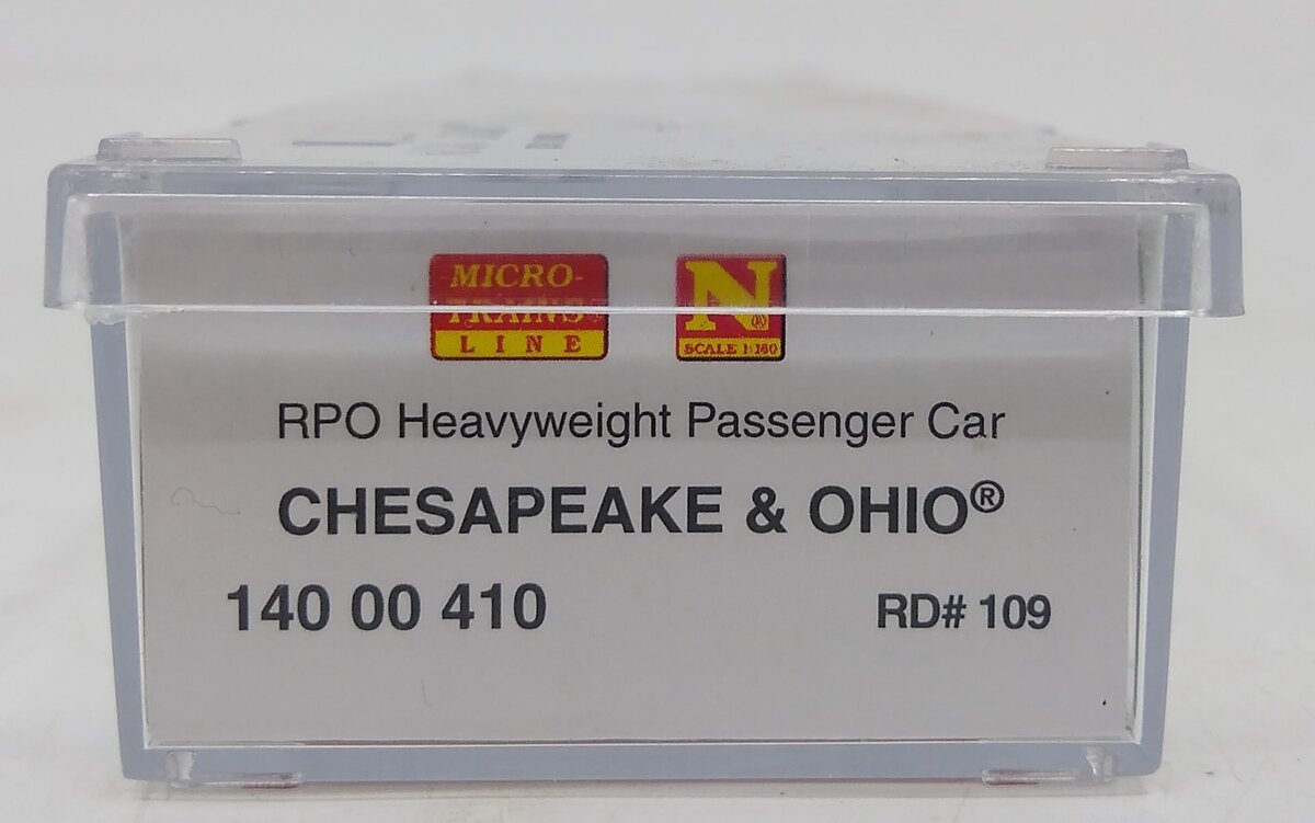 Micro-Trains 14000410 N C&O 60' Heavyweight RPO Passenger Car #109