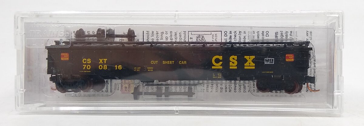 Micro-Trains 10600100 N CSX 50' 14 Panel Steel Side Gondola w/Cover #700816