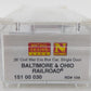 Micro-Trains 15100030 N Baltimore & Ohio Civil War Era 26' Wood Boxcar #134
