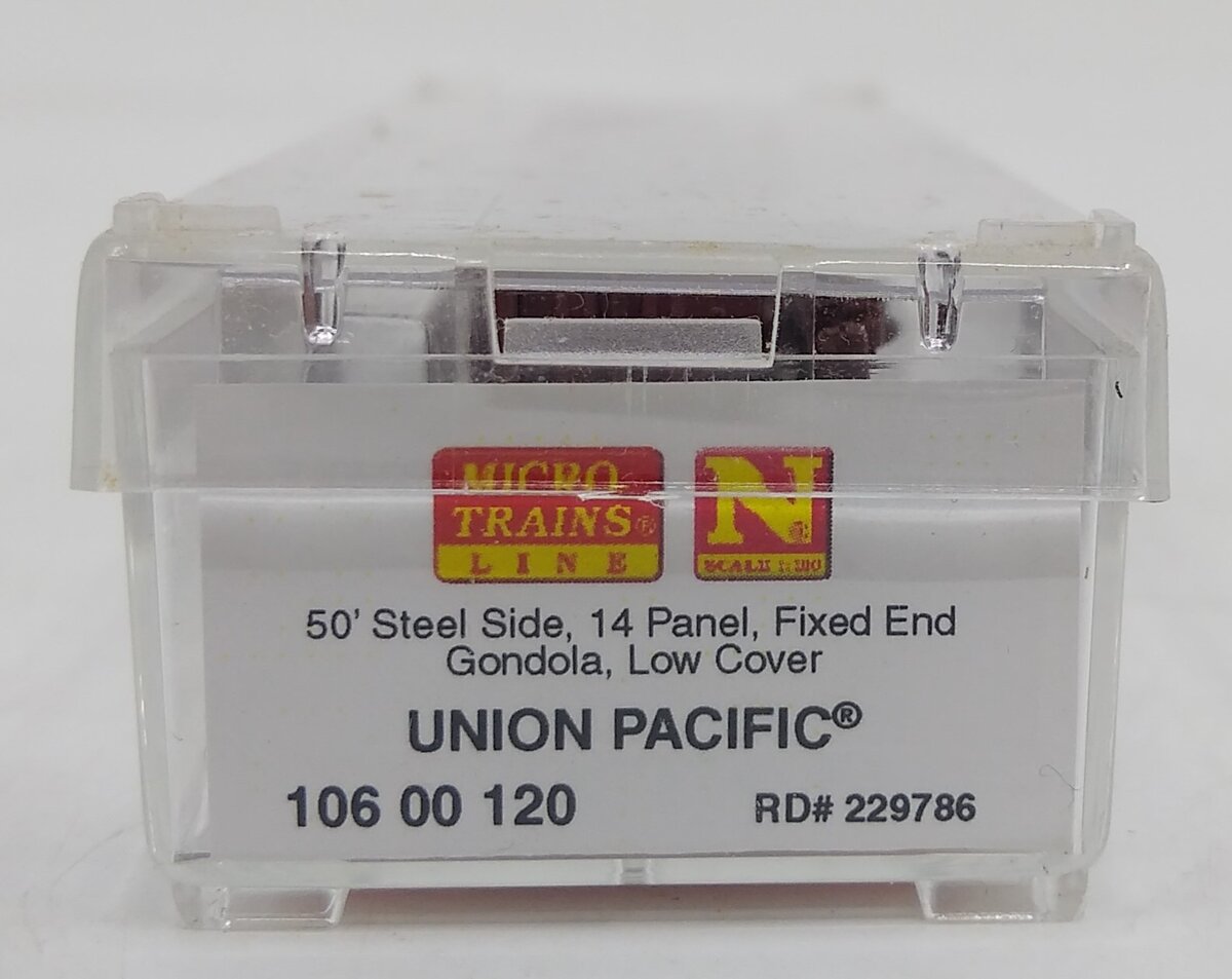 Micro-Trains 10600120 N Union Pacific 50' 15 Panel Steel Gondola w/Cover #229786