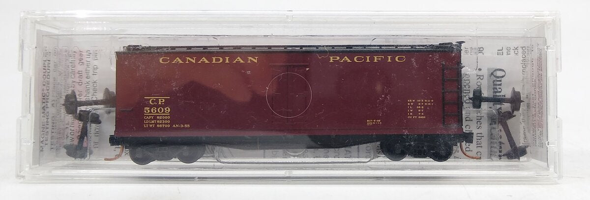 Micro-Trains 04900530 N Canadian Pacific 40' Double Sheathed Wood Reefer #5609