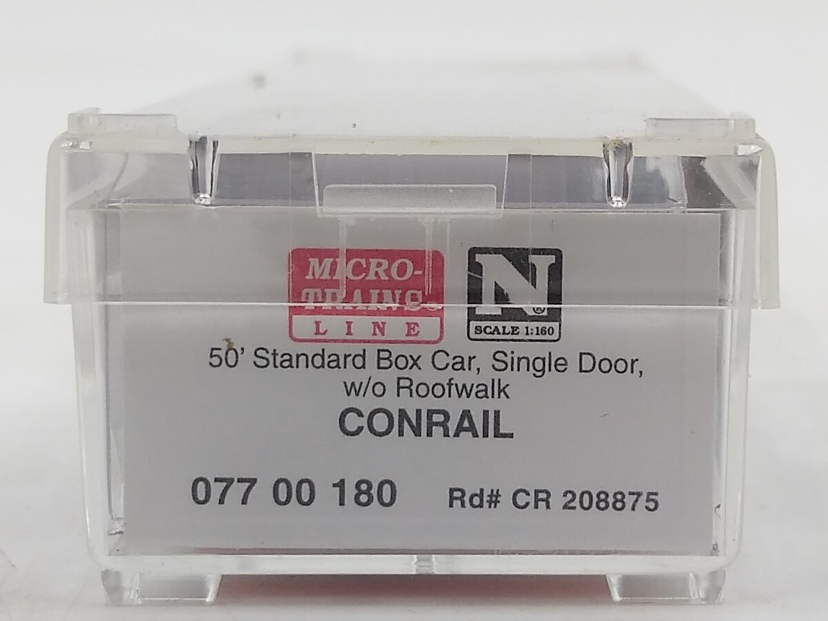 Micro-Trains 07700180 N Scale Conrail 50' Standard Single Door Boxcar #208875