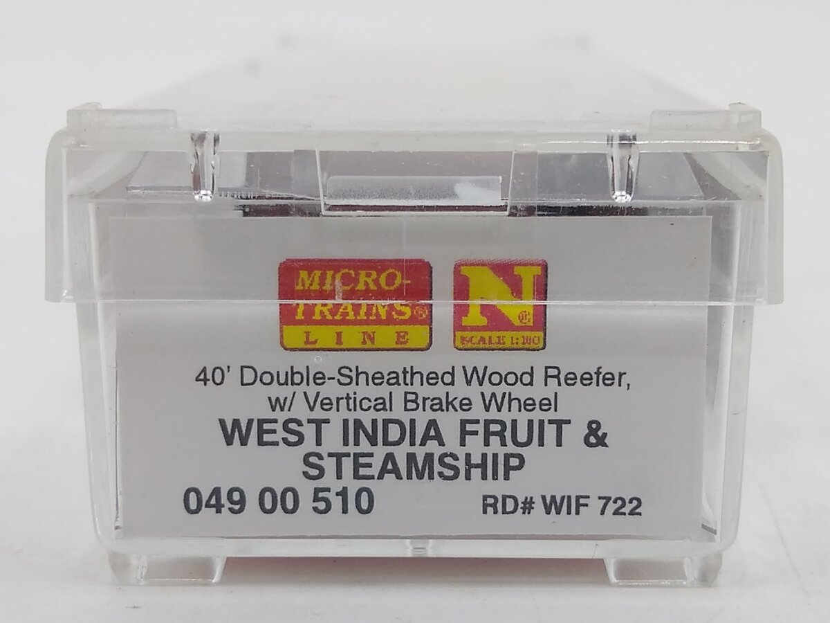 Micro-Trains 04900510 N West India Fruit & Steamship 40' Wood Reefer #722