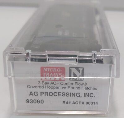 Micro-Trains 09300060 N Scale AGP 3-Bay ACF Center Flow Covered Hopper #96314