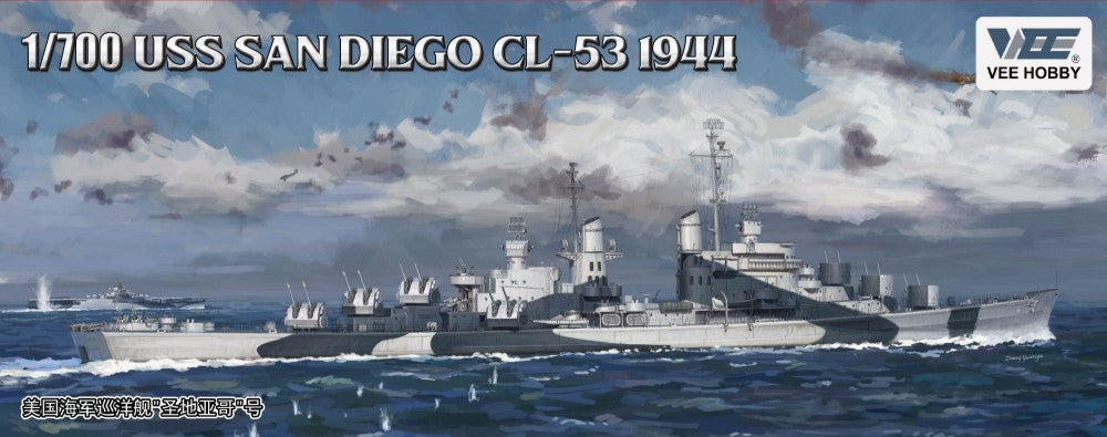 VEE Hobby 57012 1:700 USS San Diego CL53 Atlantic C