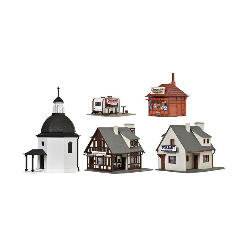 Vollmer 42413 HO Christmas Village Building Kit (Pair of 5)