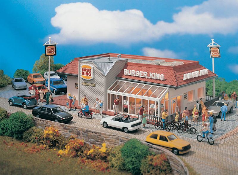 Vollmer 43632 HO Burger King Restaurant Building Kit