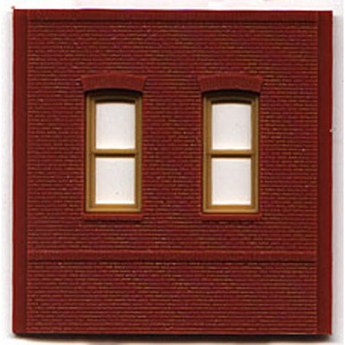 DPM 301-33 HO Dock Level Wall Sections W/Rectangular Windows Kit