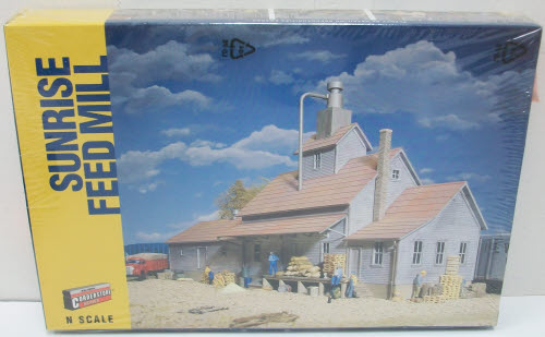 Walthers 933-3239 N Scale Sunrise Feed Mill Industrial Building Kit