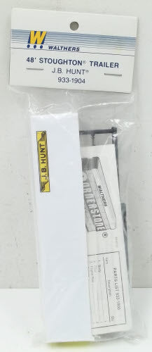 Walthers 933-1904 HO J.B. Hunt 48'' Stoughton Trailer Kit