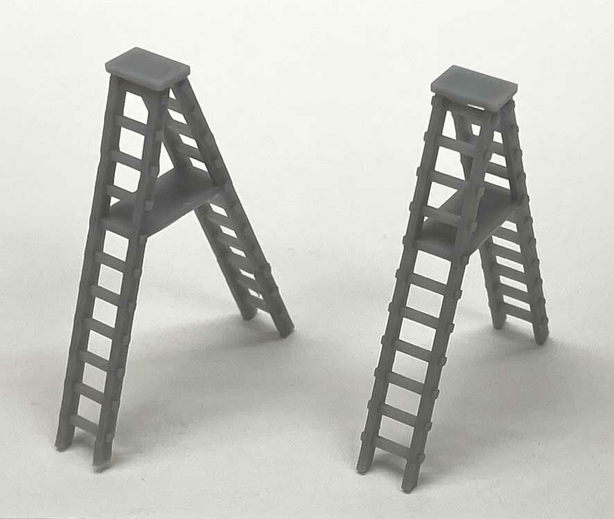 Phoenix Precision Models 31511 HO A-Ladders 3D Printed Resin Kit (Pack of 2)