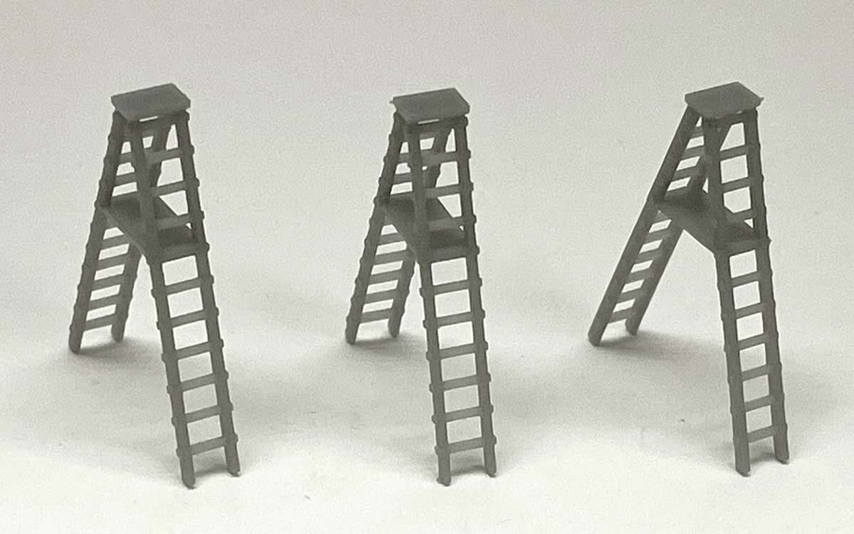 Phoenix Precision Models 30511 N A-Ladders 3D Printed Resin Kit (Pack of 3)
