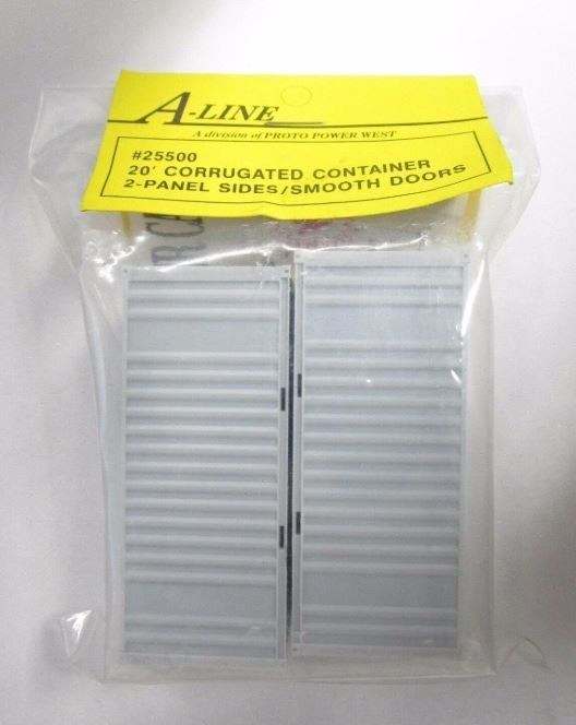 A-Line 25500 HO 20' Smooth Doors 2-Panel Side Corrugated Containers (Pack of 2)