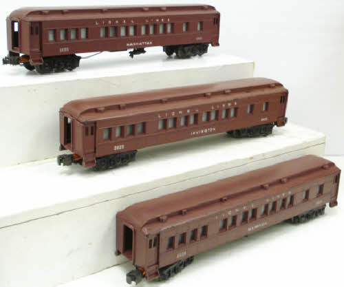 Lionel 2124W O PRR 2332 GG-1 Passenger Set w/3 Cars
