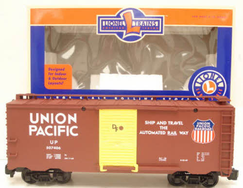Lionel 8-87016 Union Pacific Boxcar w/Plastic Wheels