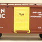 Lionel 8-87016 Union Pacific Boxcar w/Plastic Wheels