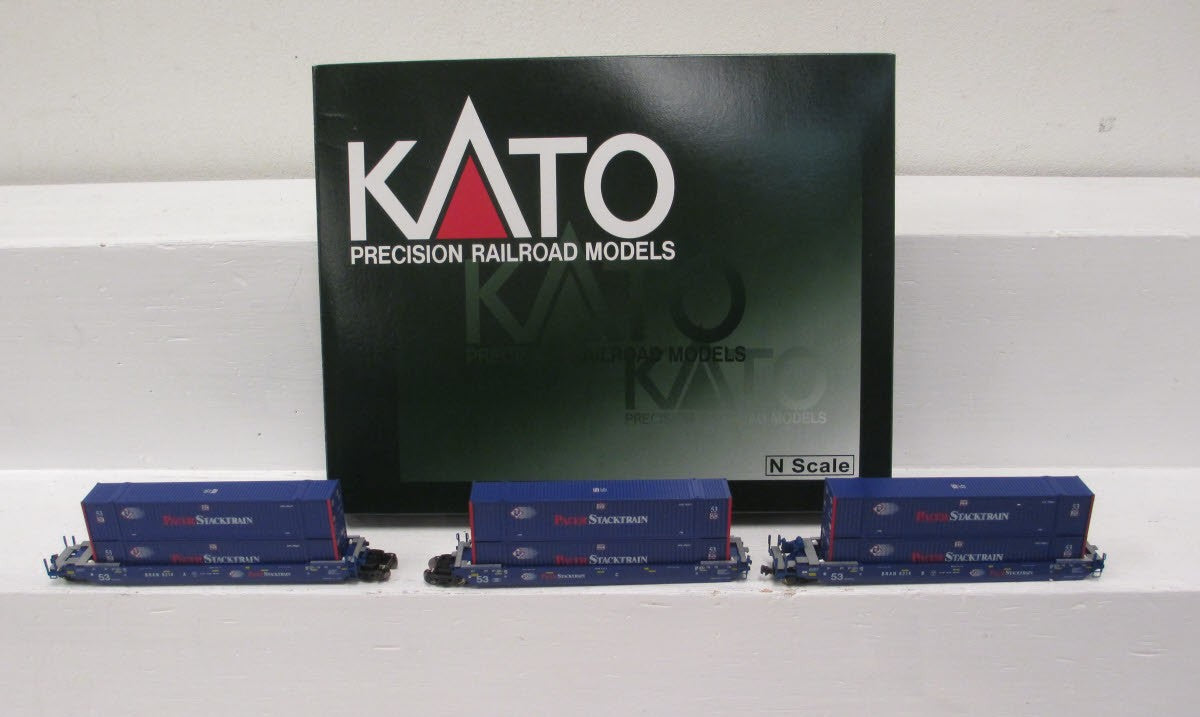 Kato 106-6118 N Pacer MAXI-IV Double Stack Car Set #6309 (Set of 3)