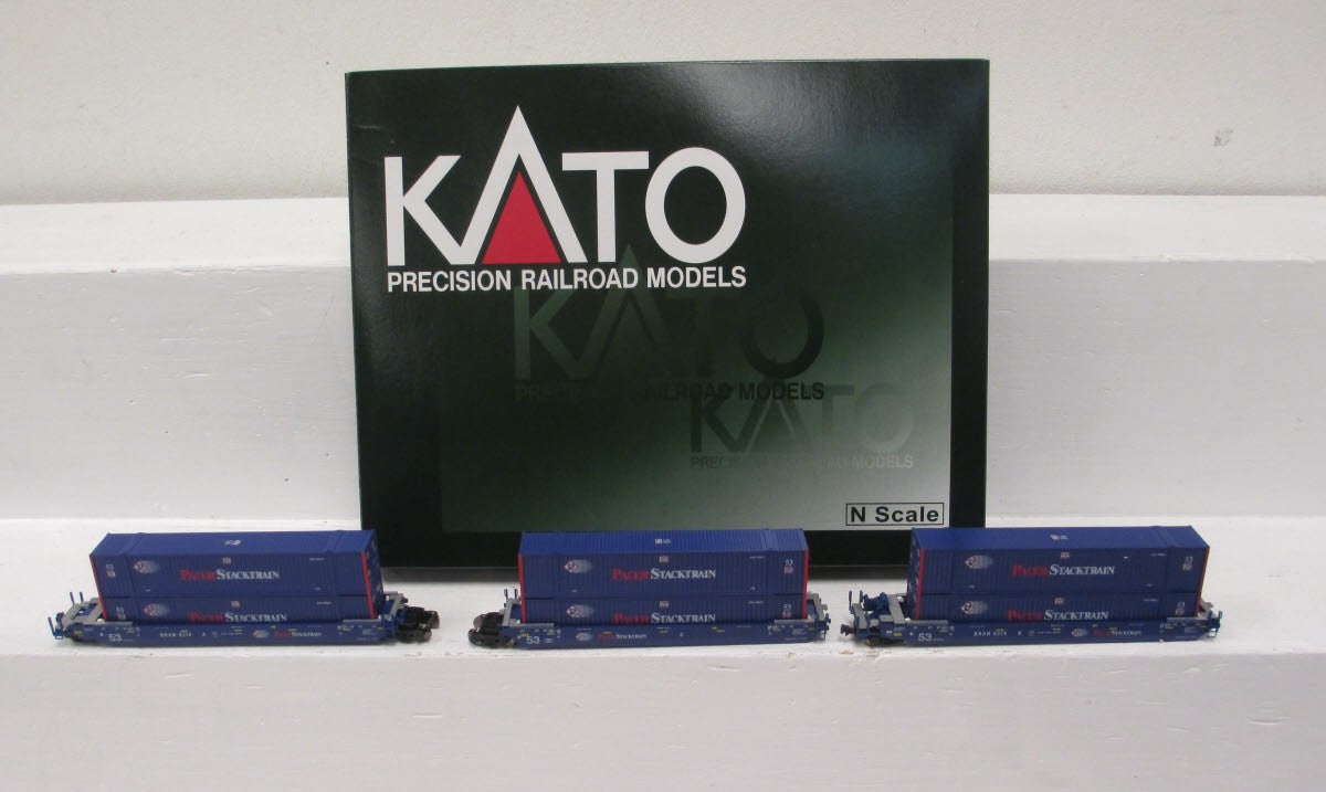 Kato 106-6118 N Scale Pacer MAXI-IV Double Stack Car Set #6309 (Set of 3)