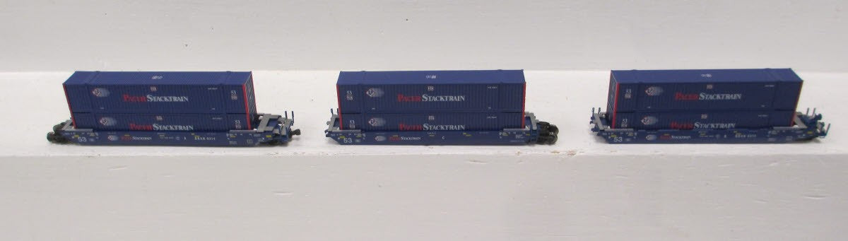 Kato 106-6118 N Pacer MAXI-IV Double Stack Car Set #6309 (Set of 3