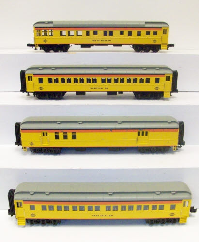 MTH 30-69037 O Chessie Special 60' Madison Passenger Car Set (Set of 4)