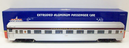 USA Trains 31111 G Canadian Pacific Corrugated Aluminum Coach Lighted