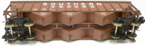 USA Trains 14021 G Southern 70-Ton 3-Bay Coal Hopper with Coal Load #360086