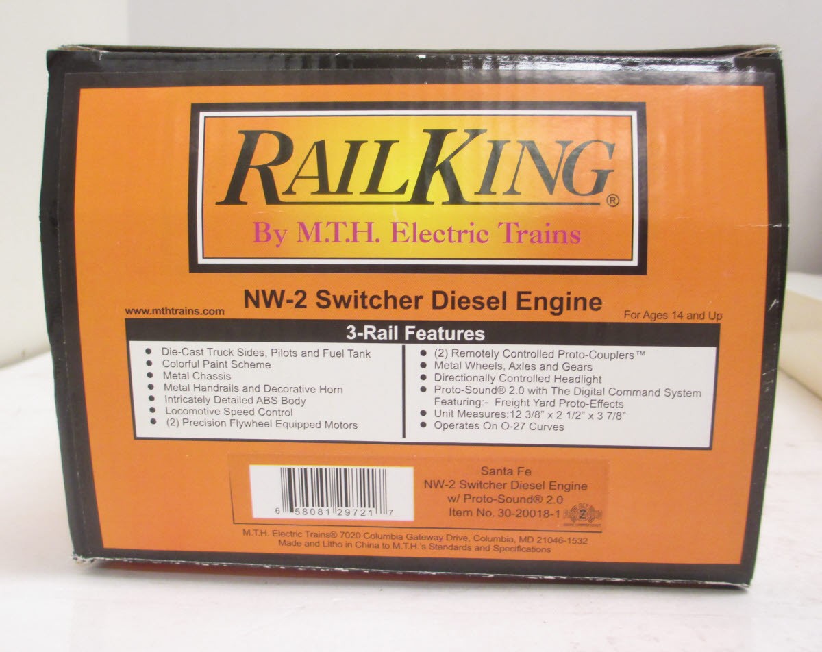 MTH 30-20018-1 Santa Fe NW-2 Diesel Switcher with Proto-Sound 2.0 #2365