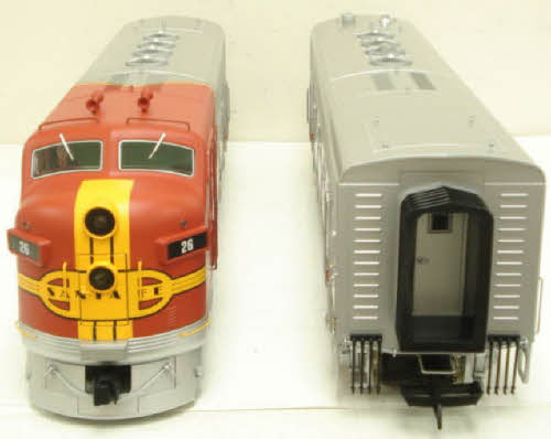 USA Trains R22257 G Santa Fe F3 AB Powered Diesel Locomotive Set