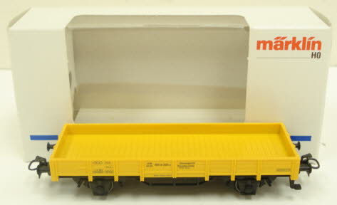 Marklin 4471 HO Scale DB Yellow Low Side Gondola