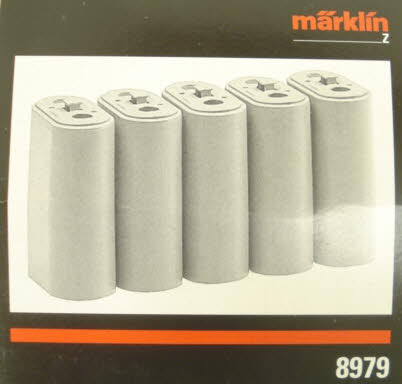 Marklin 8979 Z 1-5/8" Bridge Pillar Set (Pack of 5)