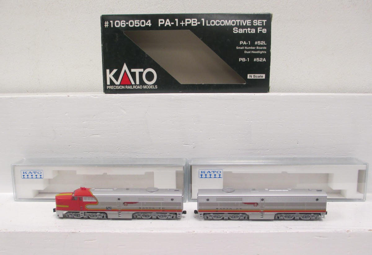 Kato 106-0504 N Scale Santa Fe PA1/PB2 Diesel Locomotive Set