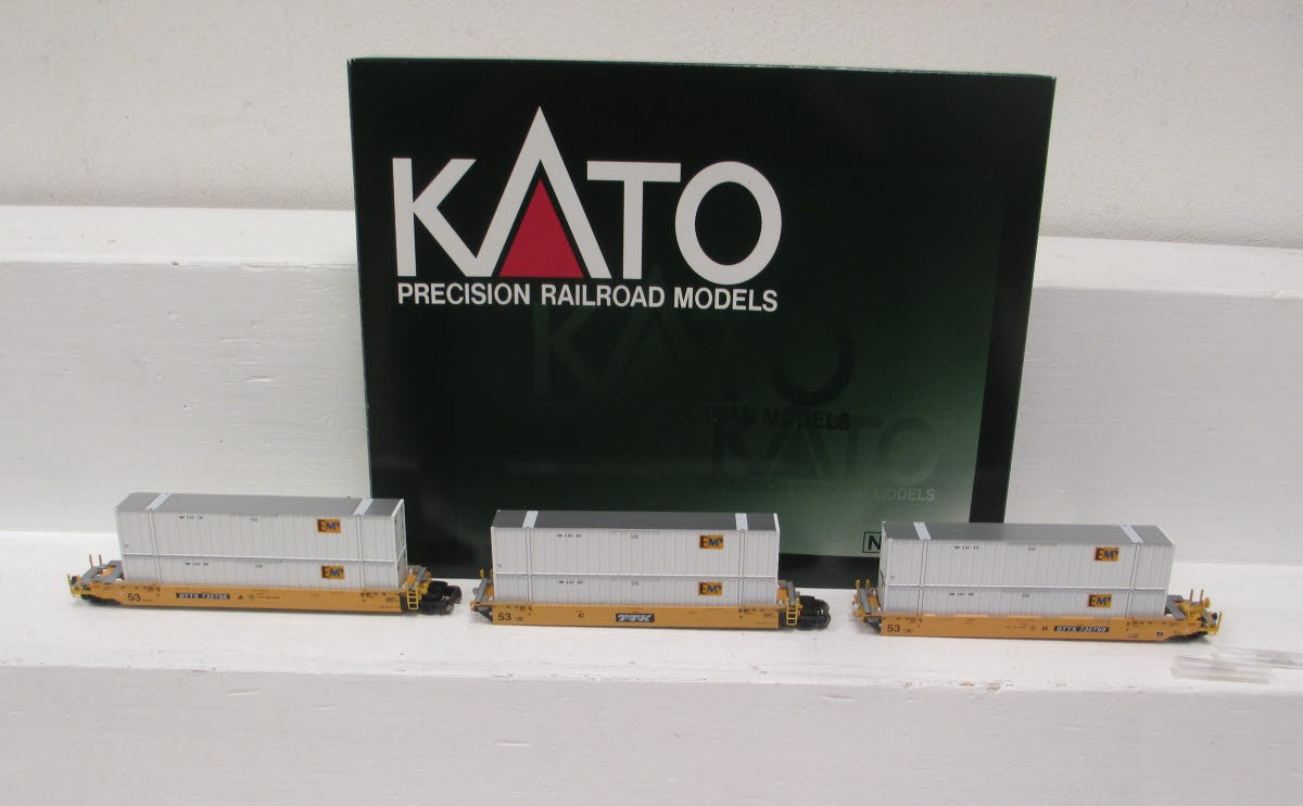Kato 106-6114A N Scale TTX MAXI-IV Double Stack Car #732170 Set
