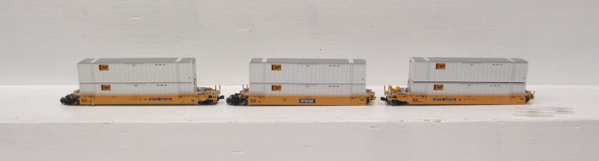 Kato 106-6114A N Scale TTX MAXI-IV Double Stack Car #732170 Set