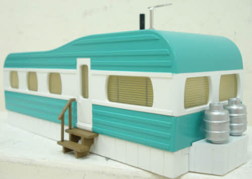 MTH 30-90108 Turquoise & White Mobile Home