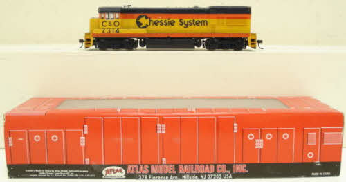 Atlas 8695 HO Scale Chessie System GE U23B Diesel Engine #2314