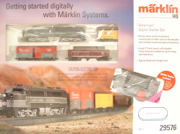 Marklin 29576 NYC American  HO Gauge Digital Diesel Starter Train Set