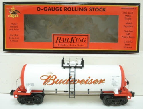 MTH 30-73226 O Gauge Budweiser Modern Tank Car