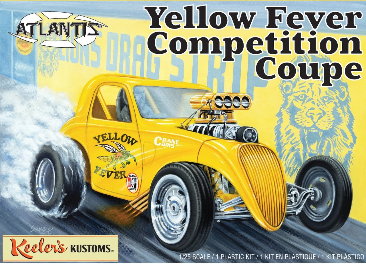 Atlantis Models 13101 1:25 Yellow Fever Competition Coupe Plastic Model Kit