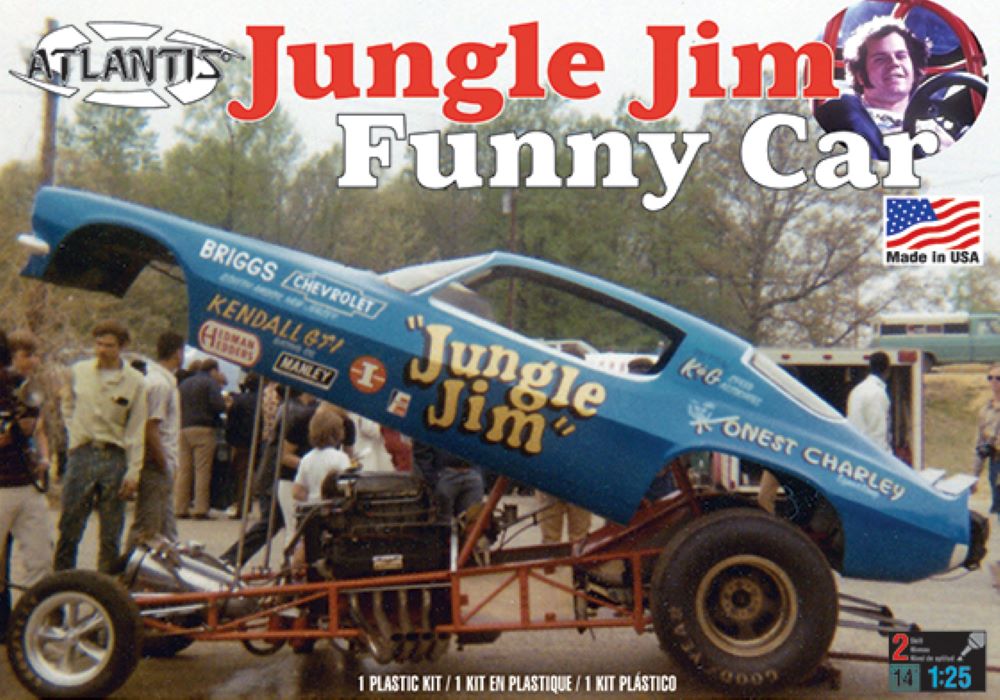 Atlantis Models H1440 1:25 Jungle Jim Camaro Funny Car Plastic Model Kit