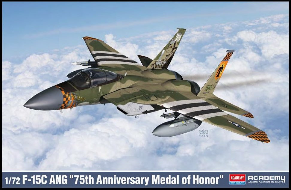 Academy 12582 1:72 F-15C Eagle Medal of Honor 75th Anniversary Plastic Model Kit