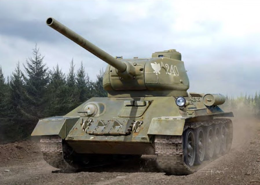 Academy 13554 1:35 T-34/85 No. 183 Soviet Medium Military Tank Model Kit