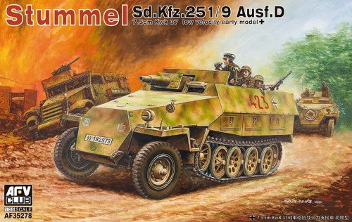 AFV Club AF35278 1:35 Stummel Sd.Kfz. 251/9 Ausf. D Military Tank Model Kit