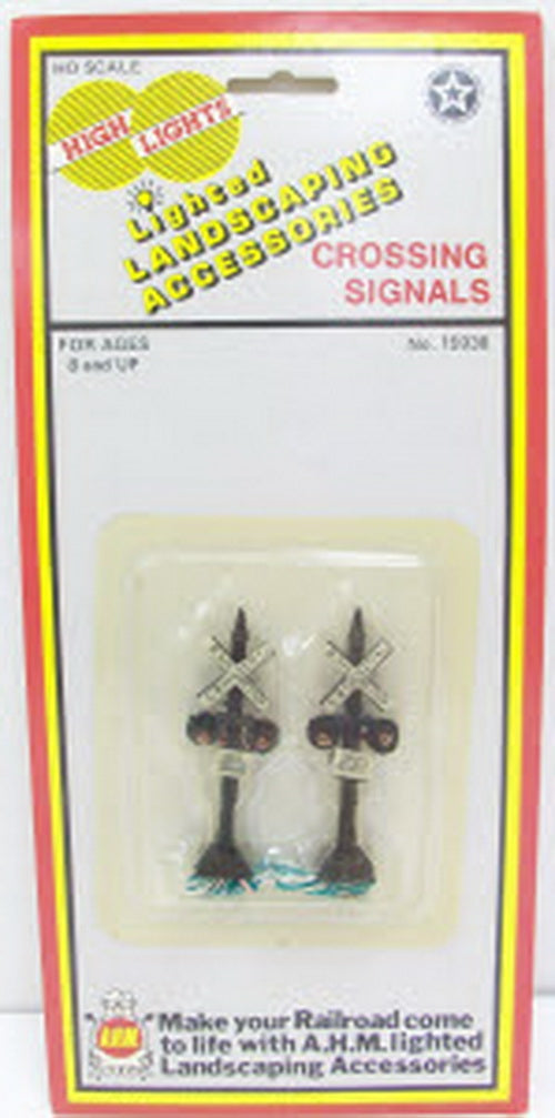 AHM 15938 HO Scale Lighted Crossing Signals