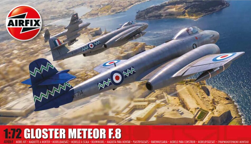 Airfix Products A04064 1:72 Gloster Meteor F.8 Military Aircraft Plane Model Kit