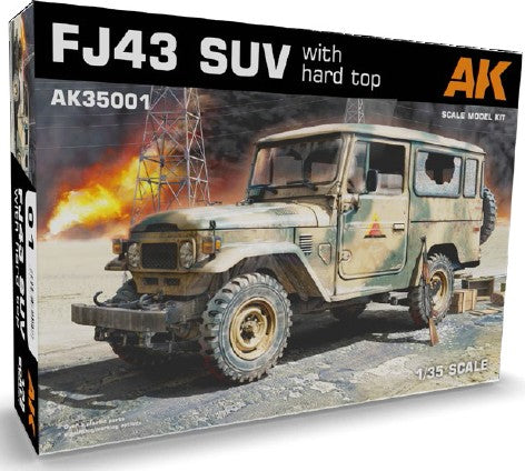 AK Interactive AK35001 1:35 Toyota FJ43 SUV with Hardtop Plastic Model Kit