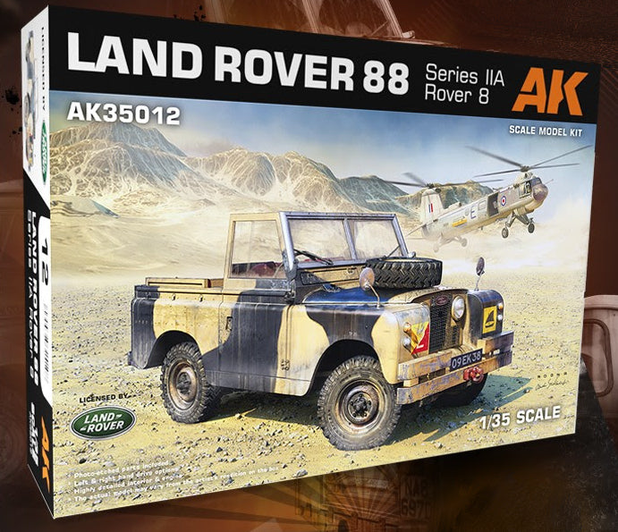 AK Interactive 35012 Land Rover 88 Series IIA Rover 8 Car Plastic Model Kit